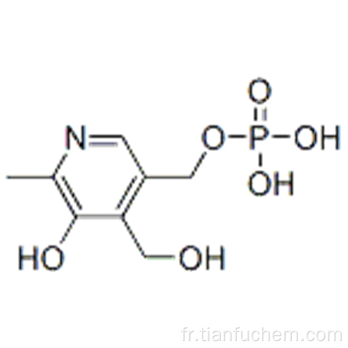 3,4-pyridinediméthanol, 5-hydroxy-6-méthyl-, 3- (dihydrogénophosphate) CAS 447-05-2